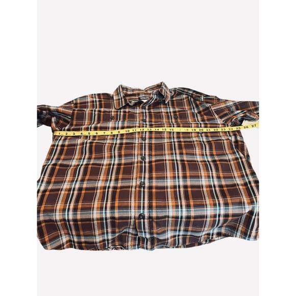 PATAGONIA M'S PIMA ORGANIC COTTON LONG SLEEVE BUTTON DOWN PLAID DRESS SHIRT - Picture 5 of 12